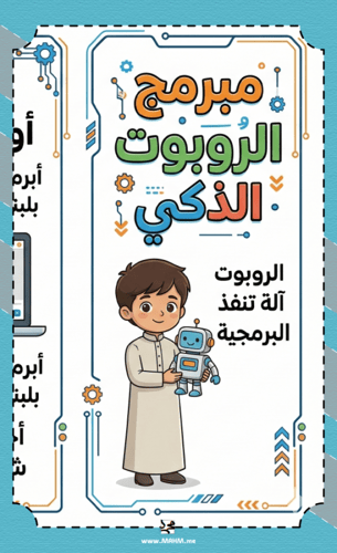 مطوية "مبرمج الروبوت الذكي" – ابدأ رحلتك في عالم ا...
