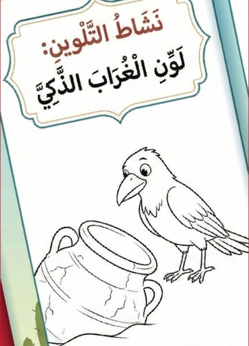 مطوية "الغراب الذكي": ذكاءٌ يروي الظمأ