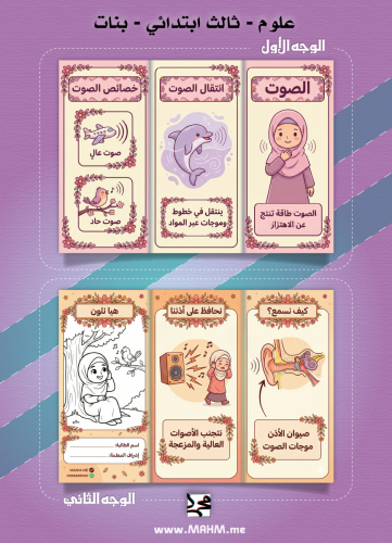 تميزي يا بطلة العلوم! مطوية "الصوت" الشاملة بتصميم...