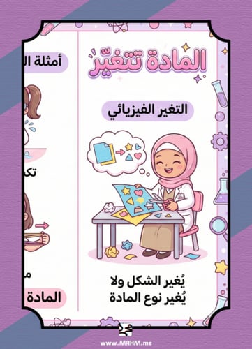 "عالمتي الصغيرة".. اكتشفي أسرار التغيرات الفيزيائي...