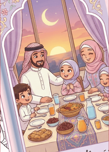 مطوية "نورة وشهر رمضان" – رحلة تربوية في رحاب الصي...