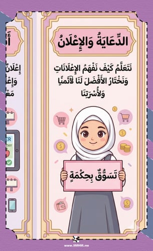 مطوية الدعاية والإعلان مهارات حياتية سادس ابتدائي...