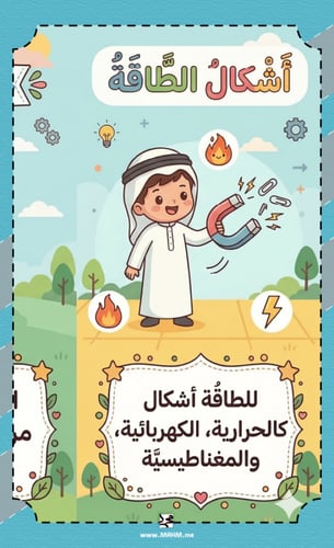 مطوية ونشاط "الشغل والطاقة" – جاهزة للطباعة، وتسهل...