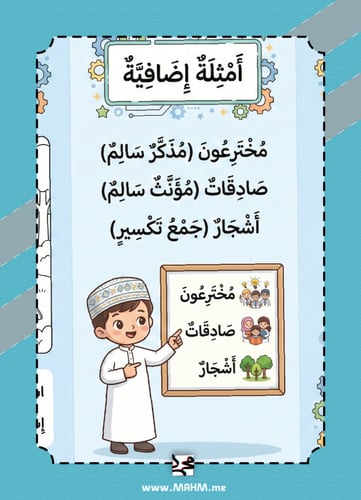 مطوية أنواع الجموع التفاعلية (بنين) - النحو صار لع...