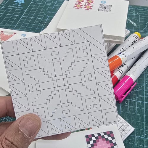 ٢٤ مربع جاهز للتلوين ( كتوزيعات) لعناصر الهوية الو...