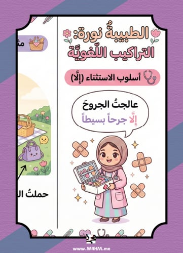 مطوية "طبيبة المستقبل" التفاعلية – درس الطبيبة نور...