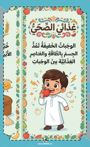مطوية ونشاط "غذائي الصحي" – دليلك الممتع لغرس العا...