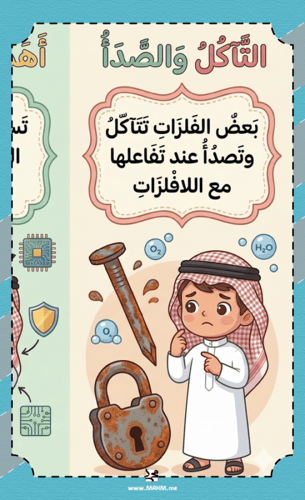 مطوية ونشاط "الفلزات واللافلزات" – جاهزة للطباعة،...