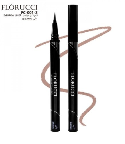 قلم تحديد الحواجب من فلورتشي مقاوم للماء، لون طبيع...