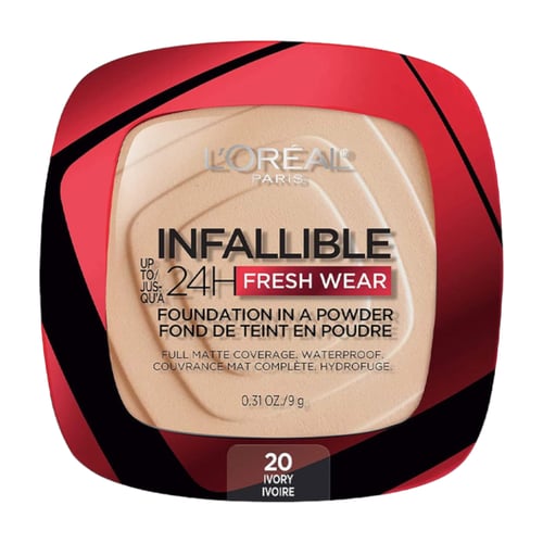 بودرة أساس إنفاليبل 24 ساعة من لوريال تغطية كاملة...