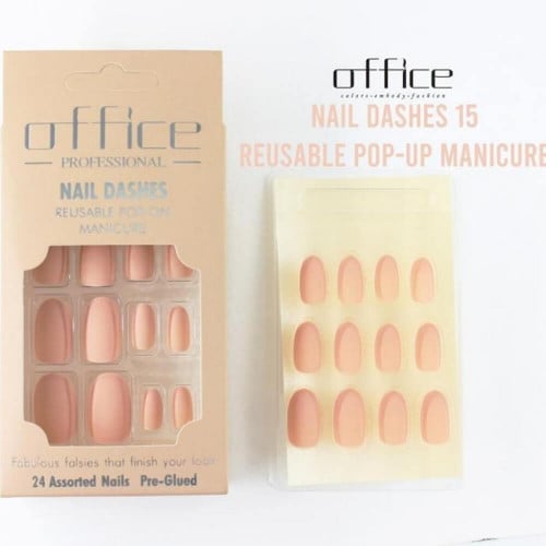 اظافر اوفيس مطفي مخملي لصق ذاتي - 15