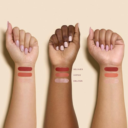 رير بيوتي مجموعة احمر خدود وهايلايتر 3 قطع حجم مين...