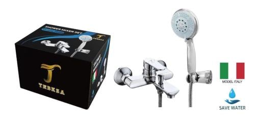 Complete Italian model chrome shower mixer