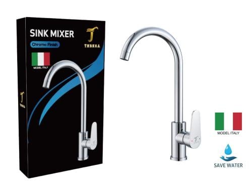 Stainless steel sink mixer, hole model, Italian, c...