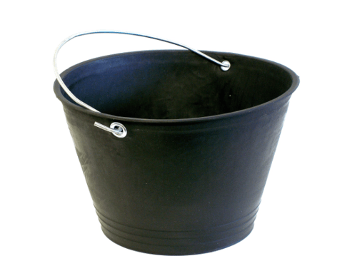Black bucket 5 liters multi-purpose