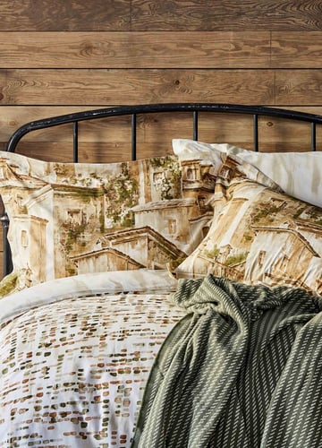 طقم مفارش مزدوج كينج سايز Vella لون أخضر