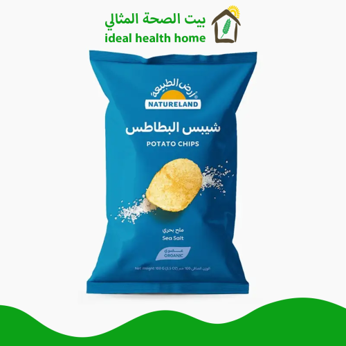 شيبس البطاطس بالملح البحري عضوي 100جم