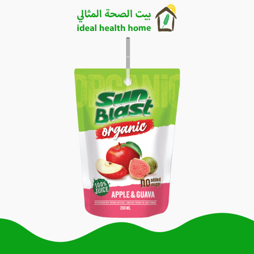 عصير تفاح و جوافة عضوي 200مل simat