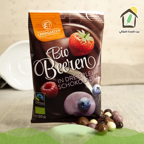 توت منوع مغطى بثلاثة أنواع من الكاكاو عضوي 50جم