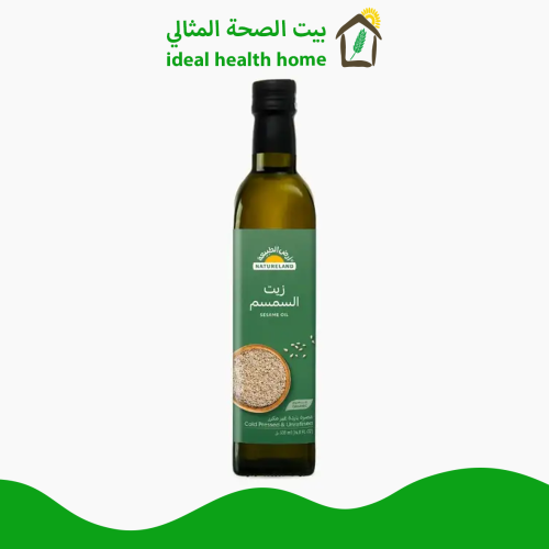 زيت السمسم العضوي غير مكرر عصرة باردة 500 مل
