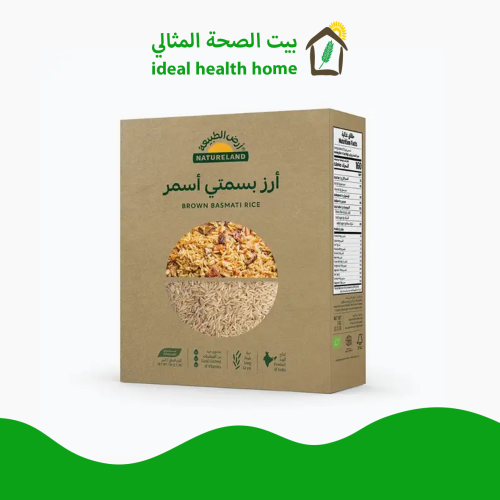 أرز بسمتي أسمر حبة طويلة عضوي 1كجم أرض الطبيعة