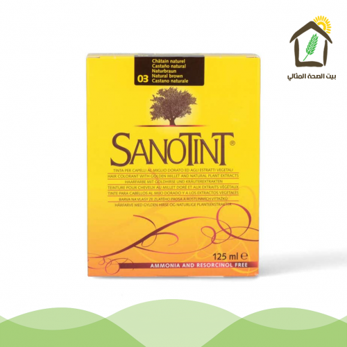 صبغة شعر بني طبيعي خالي من الأمونيا والباربان - رق...