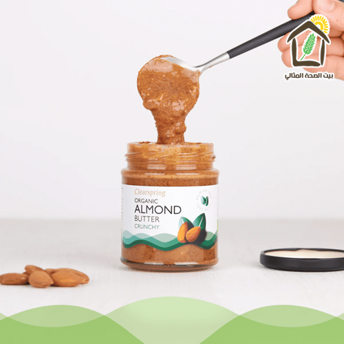 زبدة اللوز الخشنة العضوية 170جم