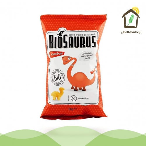 سناك الذرة العضوي المحمص مع الكتشب 50جم
