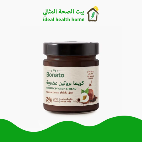 كريما بروتين بندق بالكاكاو عضوية خالي من الجلوتين...