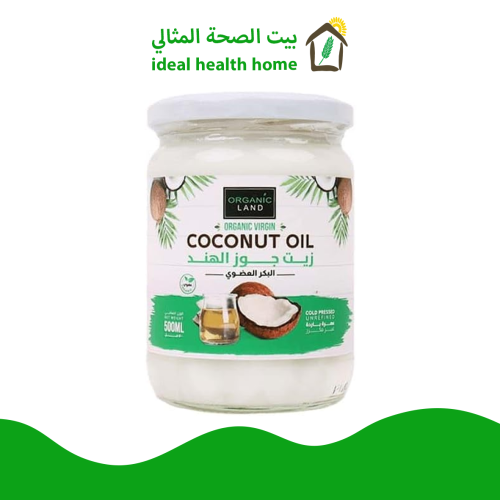 زيت جوز الهند البكر العضوي عصرة باردة غير مكرر 500...