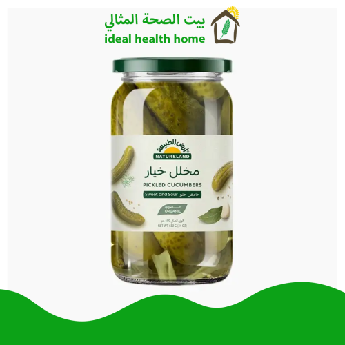 مخلل خيار حامض حلو عضوي 680 جم