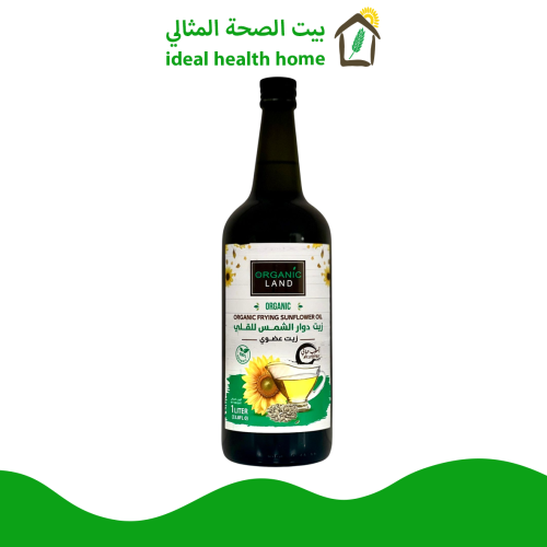 زيت دوار الشمس العضوي للقلي 1لتر ORGANICLAND