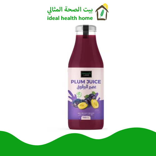 عصير البرقوق العضوي والنقي 100% 750مل ORGANIC LAND