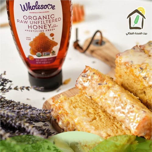 عسل أبيض خام غير منقى عضوي 454جم