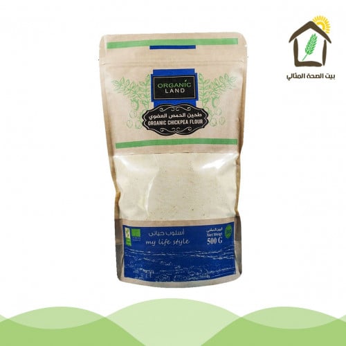 طحين الحمص العضوي 500جم ORGANICLAND