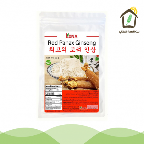 مسحوق جذور الجنسنج الأحمر الخام 50جم