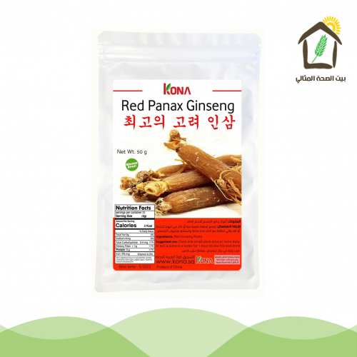 أعواد جذور الجنسنج الأحمر الخام 50جم