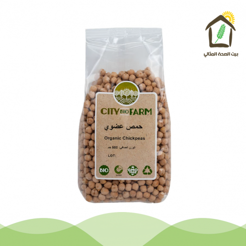 حمص عضوي 500جم CITY BIO FARM