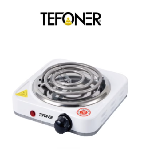 Electric stove with one flame, 1000 watts power. P...