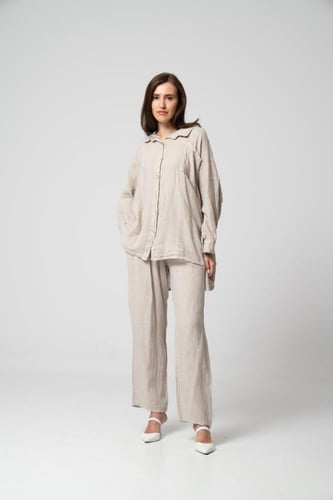 طقم لينن ايطالي- 105 بيج