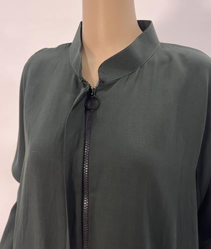 عباية واسعة مع طرحة - لون أخضر