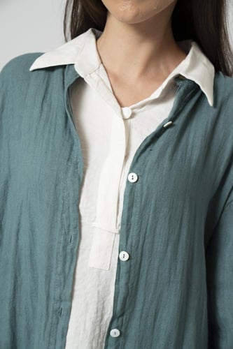 كارديغان لينن تركواز مع بنطلون 107