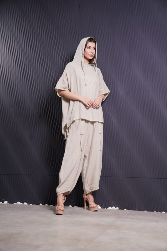 طقم لينن بيج