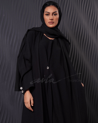 عباية مع فستان متصل