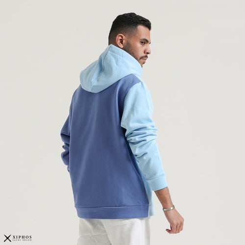 Blue hoodie