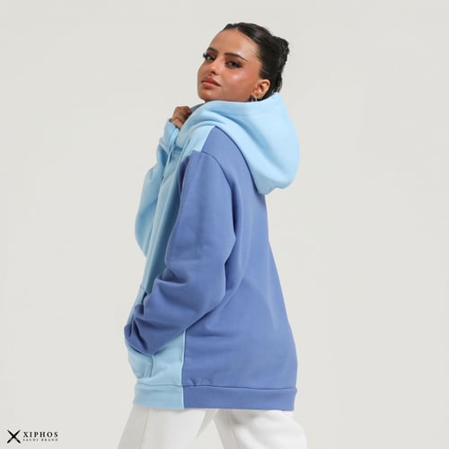 Blue hoodie