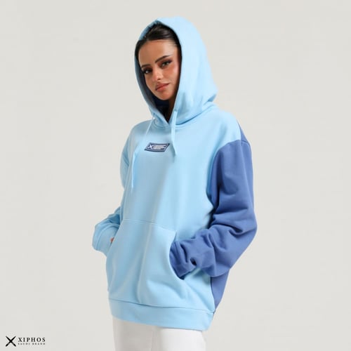 Blue hoodie