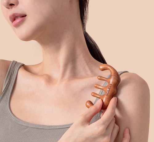 أداة تدليك فروة الرأس والجهاز اللمفاوي والجسم من خ...