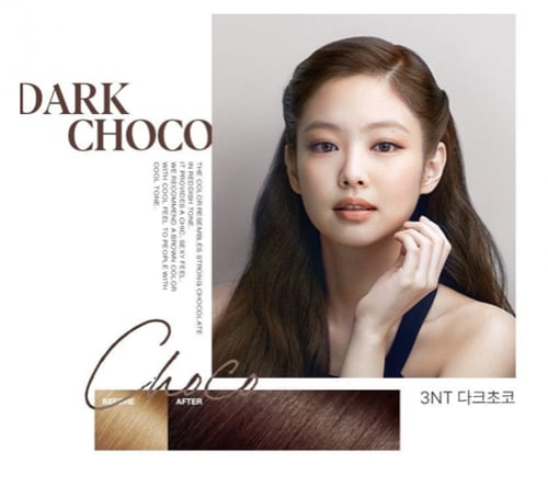 صبغة شعر الفقاعات(بني غامق) الخالية من الأمونيا De...