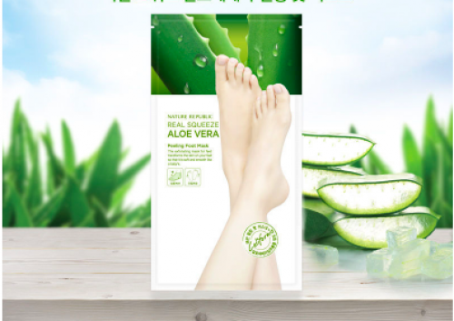 NATURE REPUBLIC ماسك لتقشير القدمين من الصبار الحق...